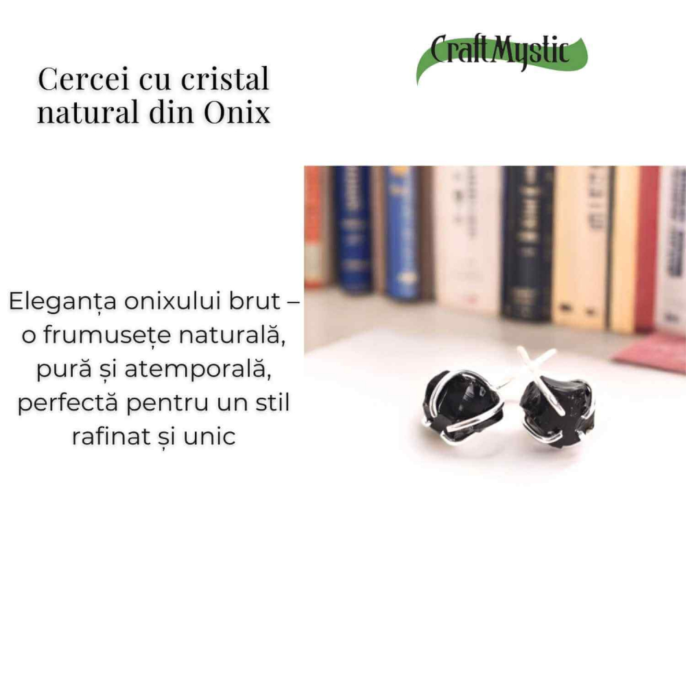 Cercei cu Onix Brut – Protectie si Claritate pentru Zilnic [3]
