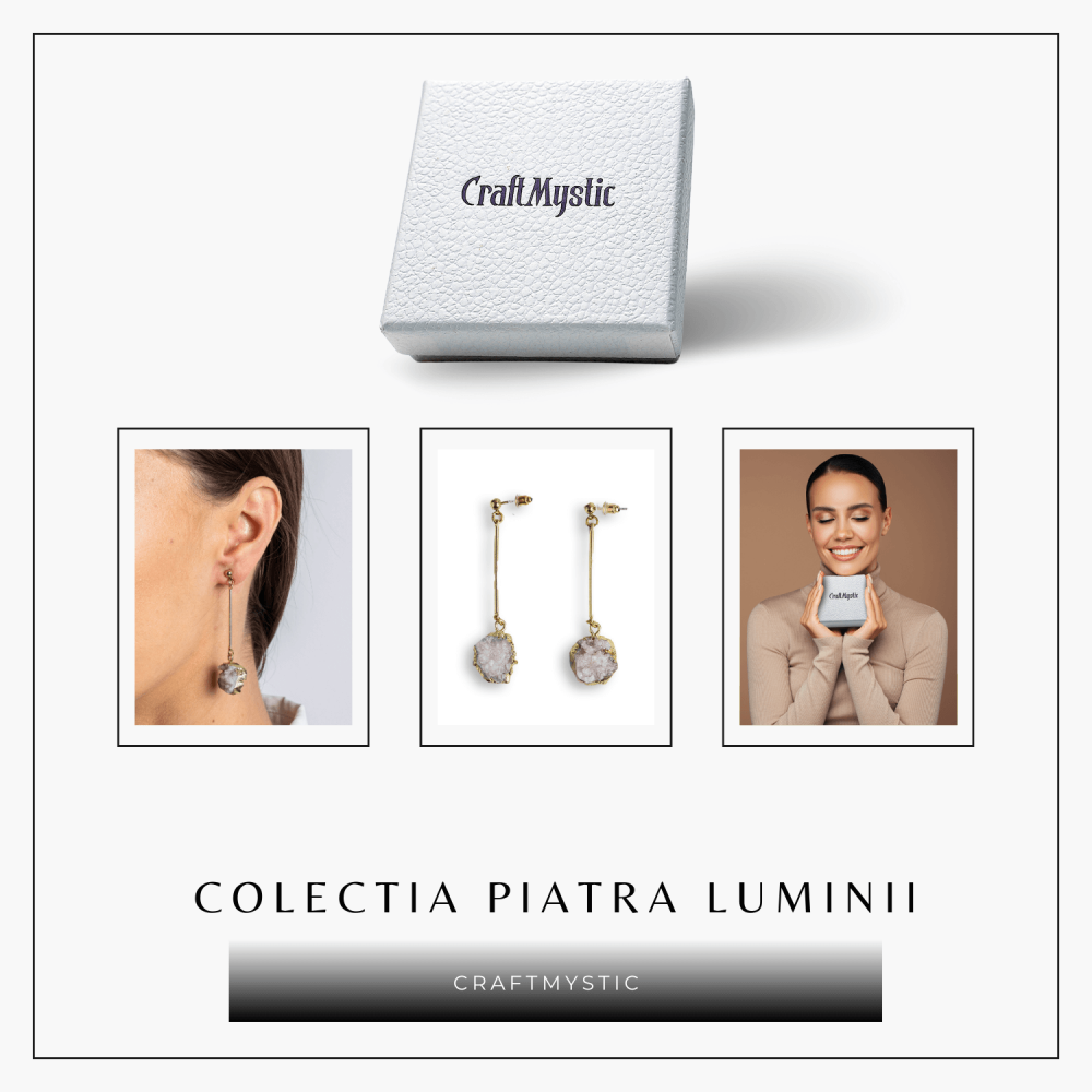 Piatra Luminii – Cercei cu Druzy pentru echilibru si frumusete [8]