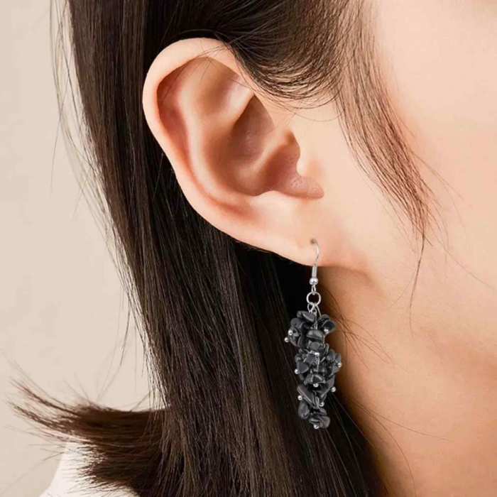 Cercei Sofisticati cu Obsidian - Protectie Energetica si Eleganta Moderna [2]