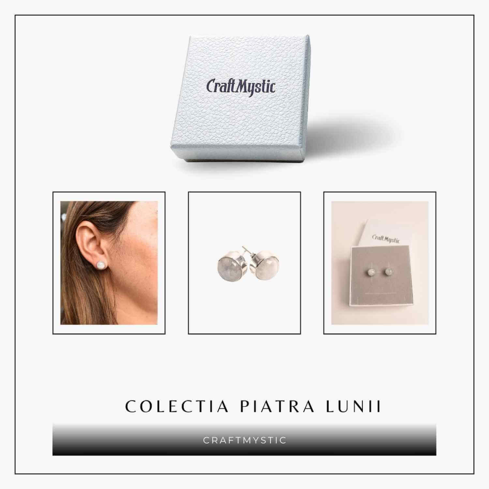 Cercei cu Piatra Lunii Curcubeu - Echilibru si Inspiratie [8]