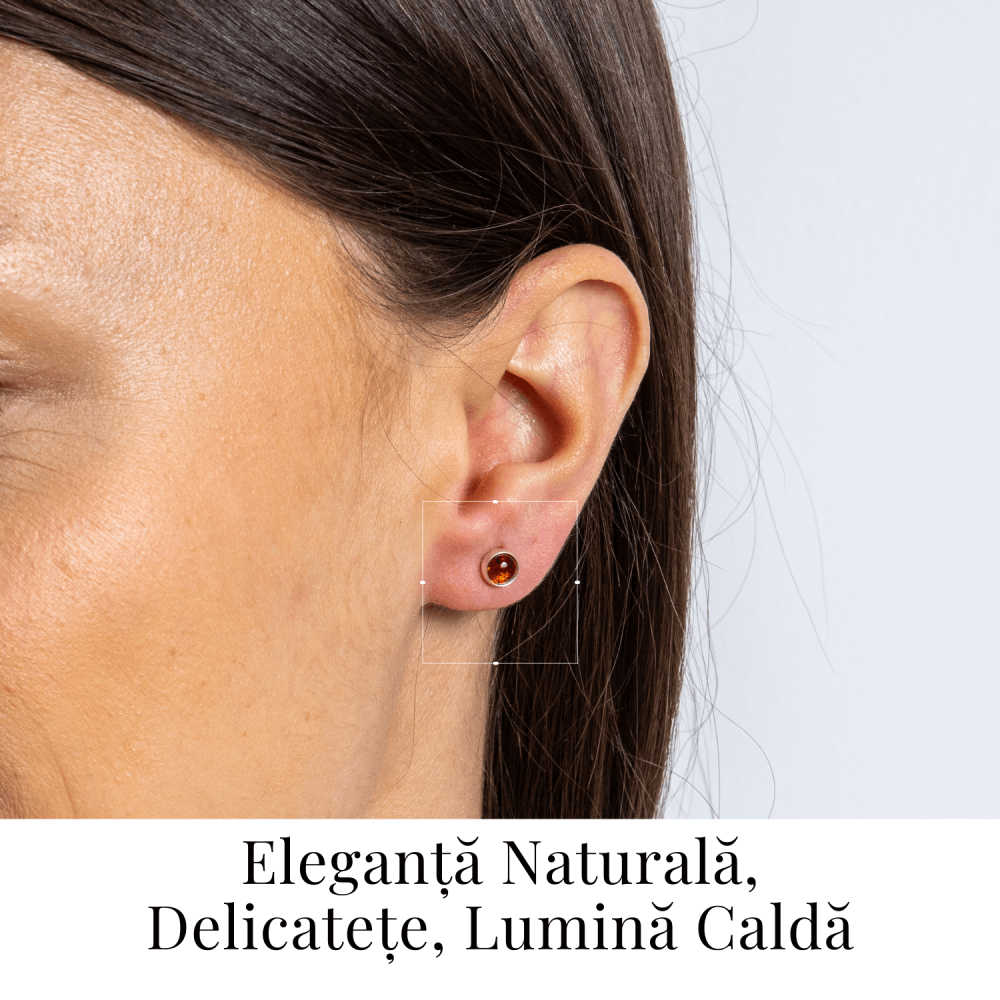 Rafinament discret – Cercei Finuti din Argint 925 cu Chihlimbar [2]