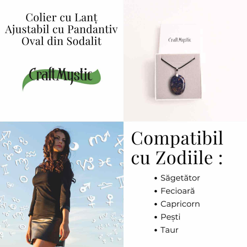 Colier cu Sodalit Natural - Claritate si Conexiune Spirituala [5]