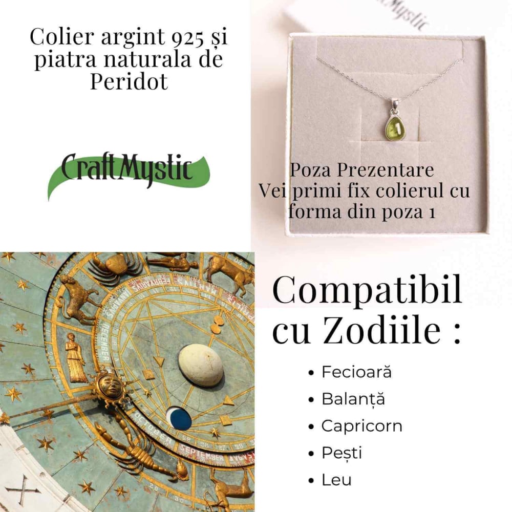 Colier Argint 925 cu Peridot Natural Oval – Lumina Interioara si Energie Pozitiva [4]