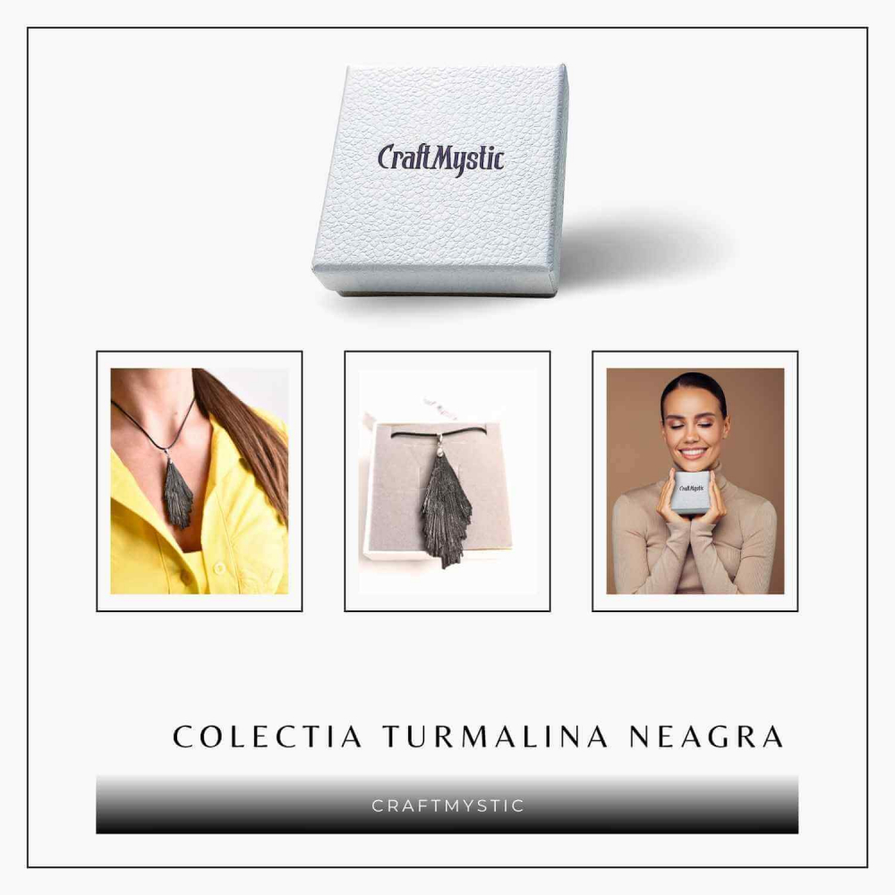Colier cu pandantiv Turmalina Neagra model Aripa – Protectie si Eleganta [7]