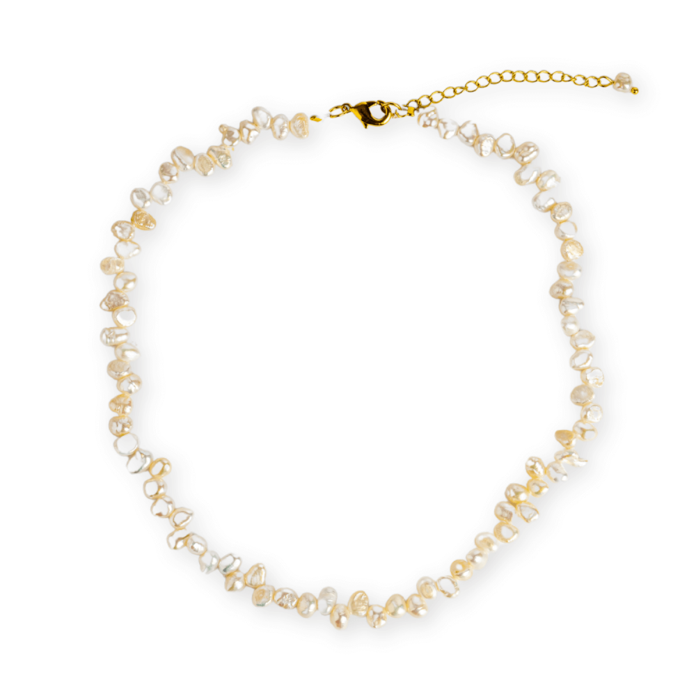Colier choker cu perle design baroc ,   Eleganta naturala, mereu la moda