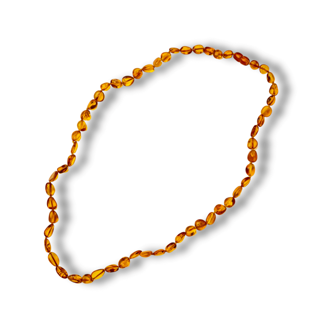 Colier Chihlimbar Natural Auriu – Energie Pozitiva, Calduroasa si Eleganta Organica [6]