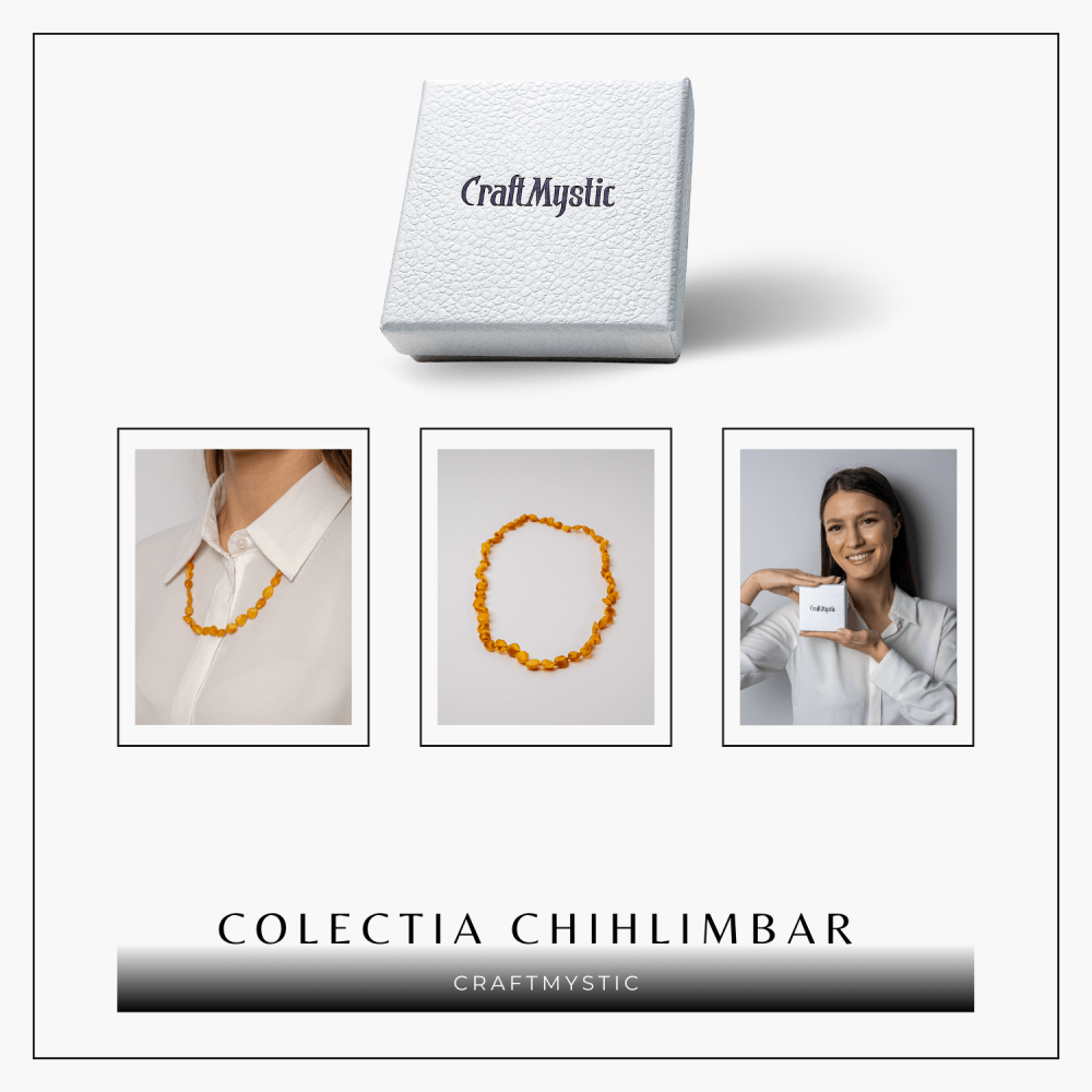 Colier Energetic din Chihlimbar Galben Natural – Protectie, Vitalitate si Lumină Calda Interioara [8]
