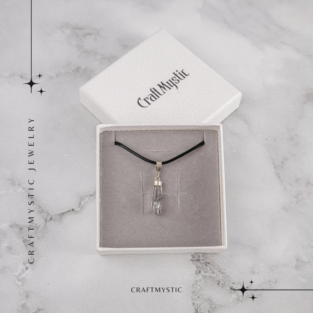 Colier Cuart Rutilat în Varf – Claritate, Putere Interioara si Energie Amplificata [8]