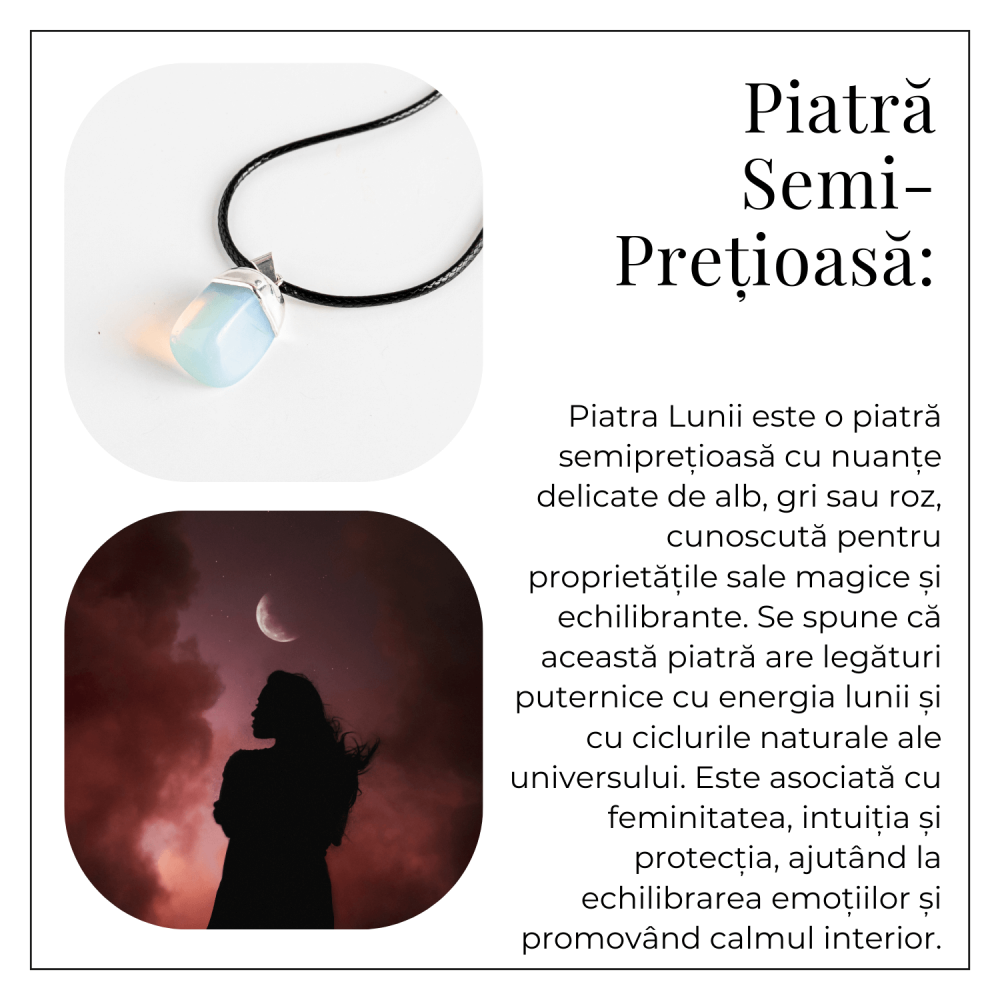 Colier cu piatra rulata de Piatra Lunii – Incredibil echilibru emotional [6]