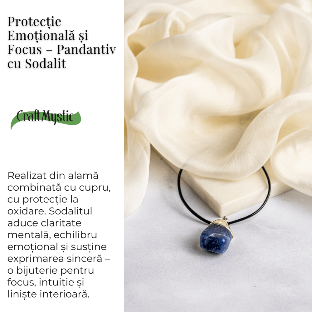 Protectie Emotionala si Focus – Pandantiv cu Sodalit [3]