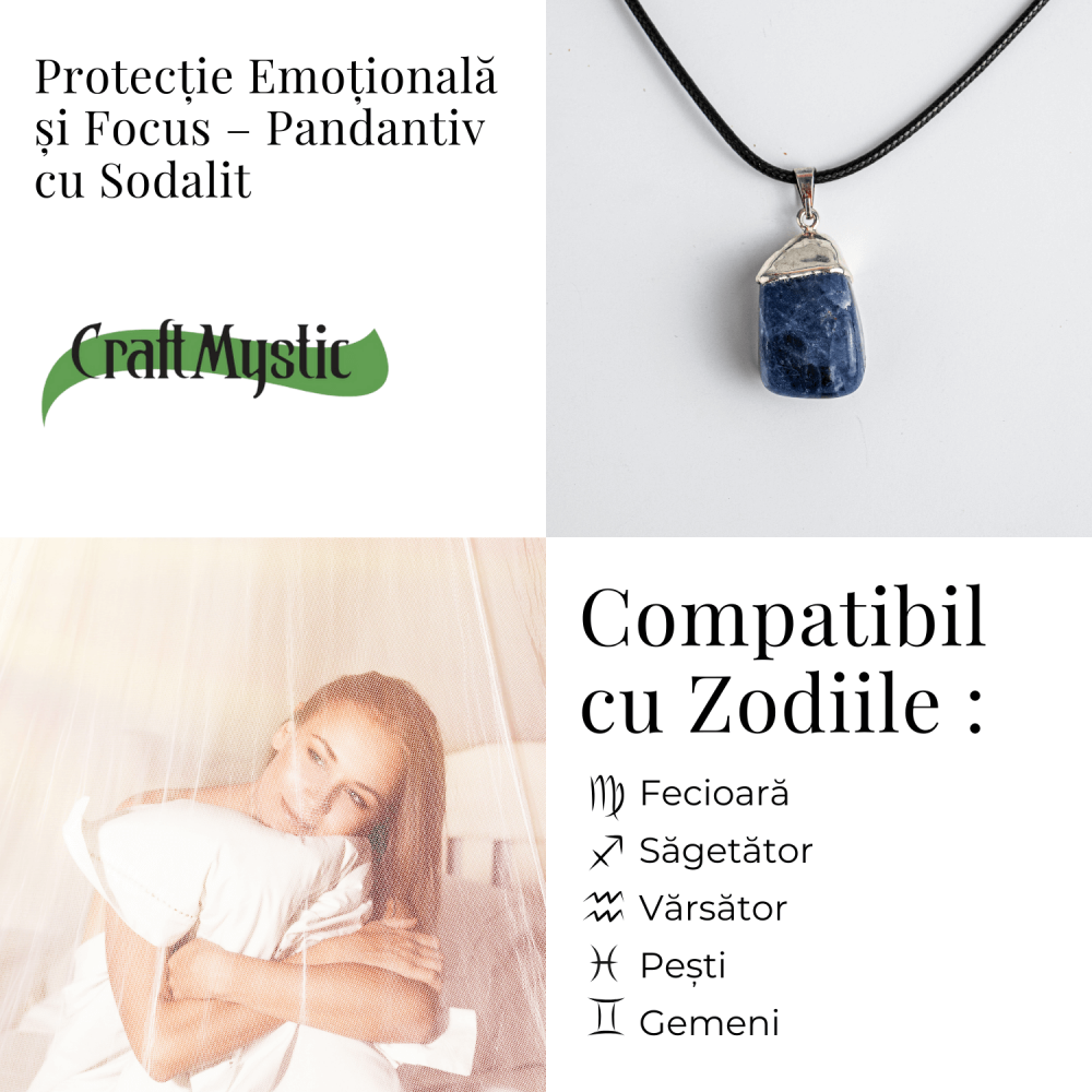 Protectie Emotionala si Focus – Pandantiv cu Sodalit [5]