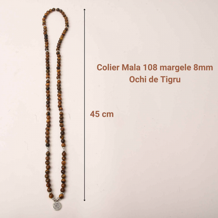 Colier cu pandativ din Ametist natural invelit cu sarma model Arborele vietii si margele 8mm - Cadou pentru mame, iubita [2]