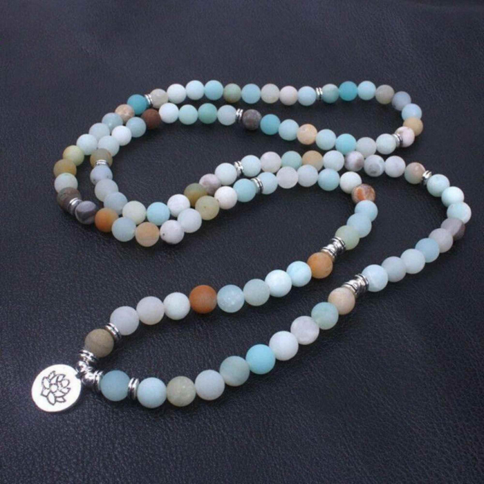 Colier - Bratara Mala cu 108 Margele 8mm din Pietre Naturale Tianhe Claritate Mentala, Protectie energii negative [7]