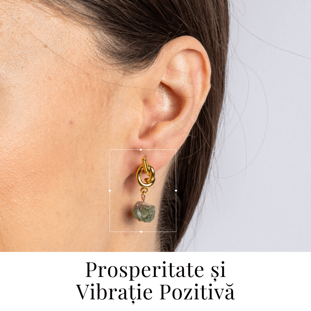 Prosperitate si Vibratie Pozitiva – Cercei cu Peridot Natural [2]