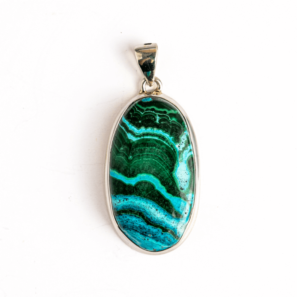 Colier Malachit si Crisocola – Protectie si Echilibru pe Argint 925 [7]