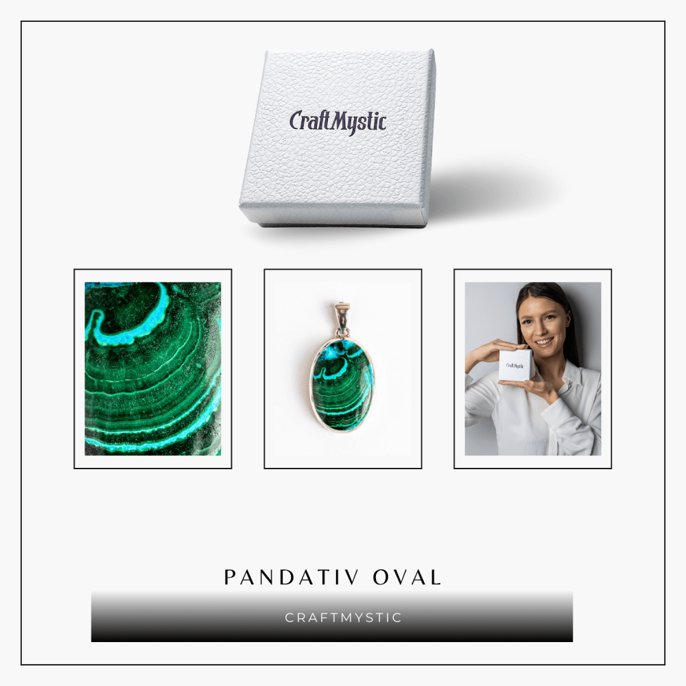 Colier Malachit si Crisocola – Protectie si Echilibru pe Argint 925 [8]