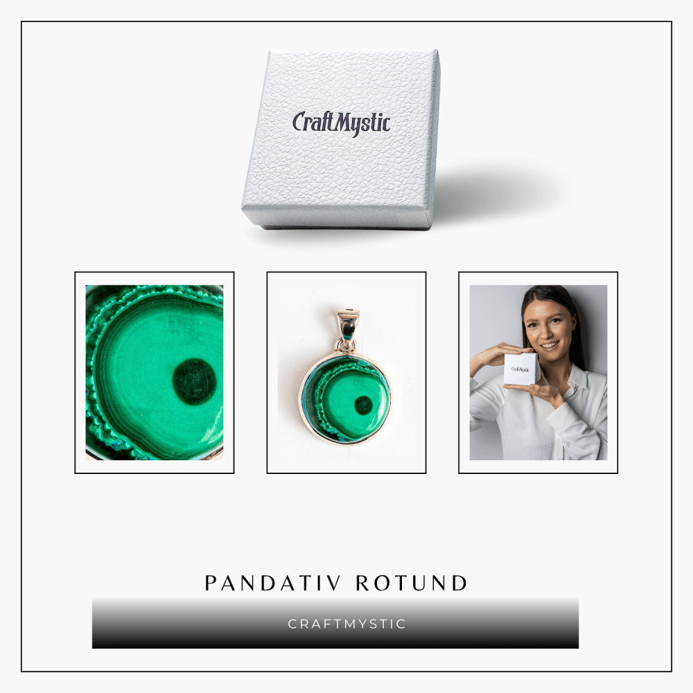 Colier Malachit si Crisocola – Protectie si Echilibru pe Argint 925 [9]