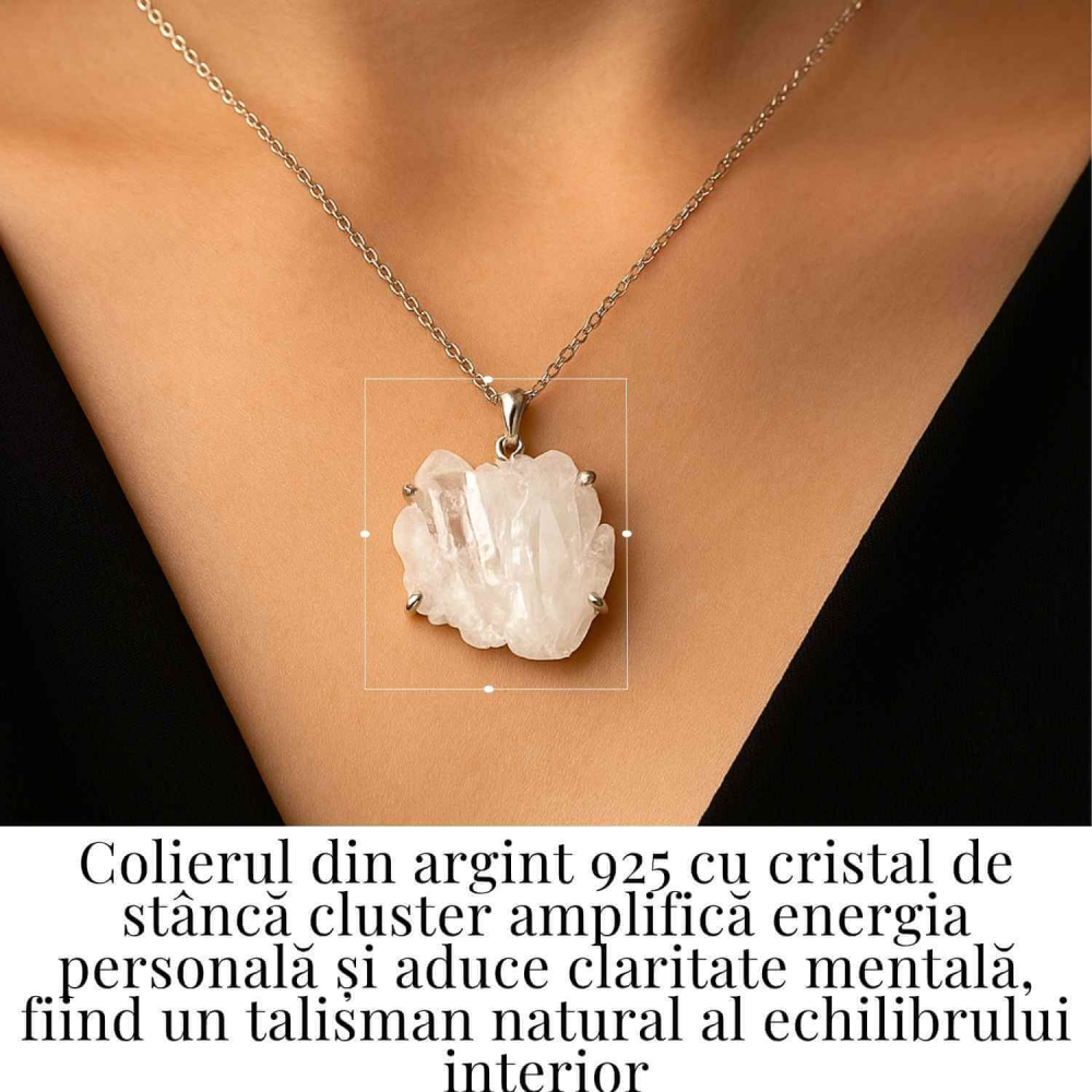 Claritate si Echilibru Zilnic – Colier Cristal de Stanca si Argint 925 [2]