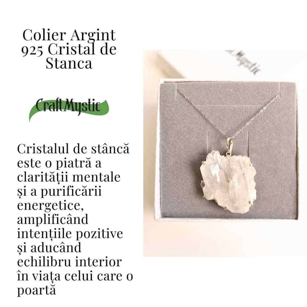 Claritate si Echilibru Zilnic – Colier Cristal de Stanca si Argint 925 [3]