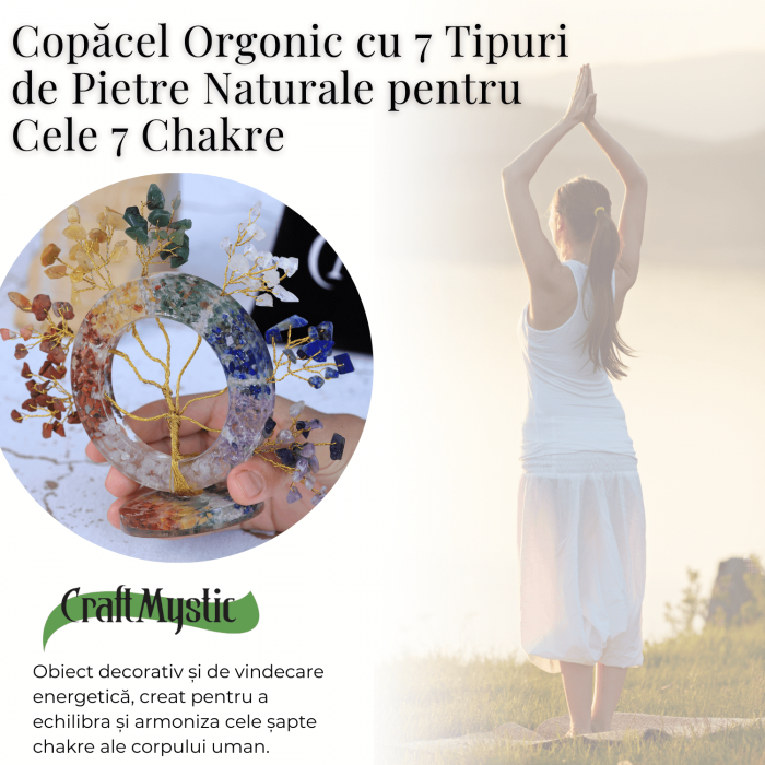 Copacel Orgonic Cu 7 Tipuri De Pietre Naturale - Armonie Si Energie [4]