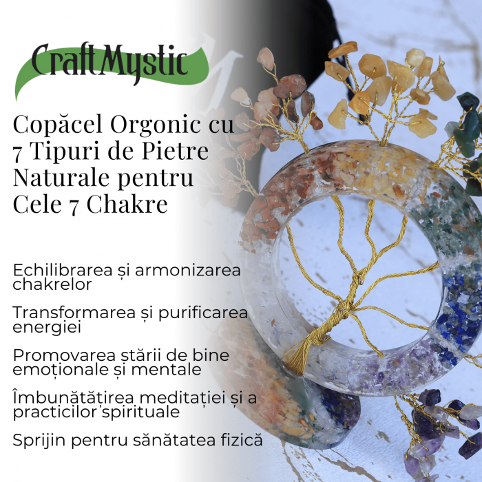 Copacel Orgonic Cu 7 Tipuri De Pietre Naturale - Armonie Si Energie [2]