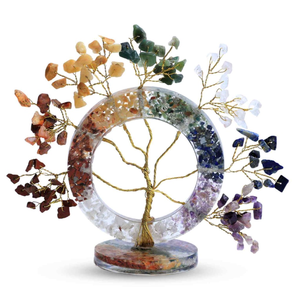 Copacel Orgon cu 7 Pietre Naturale – Forma Inima pentru Echilibrarea Chakrelor [6]