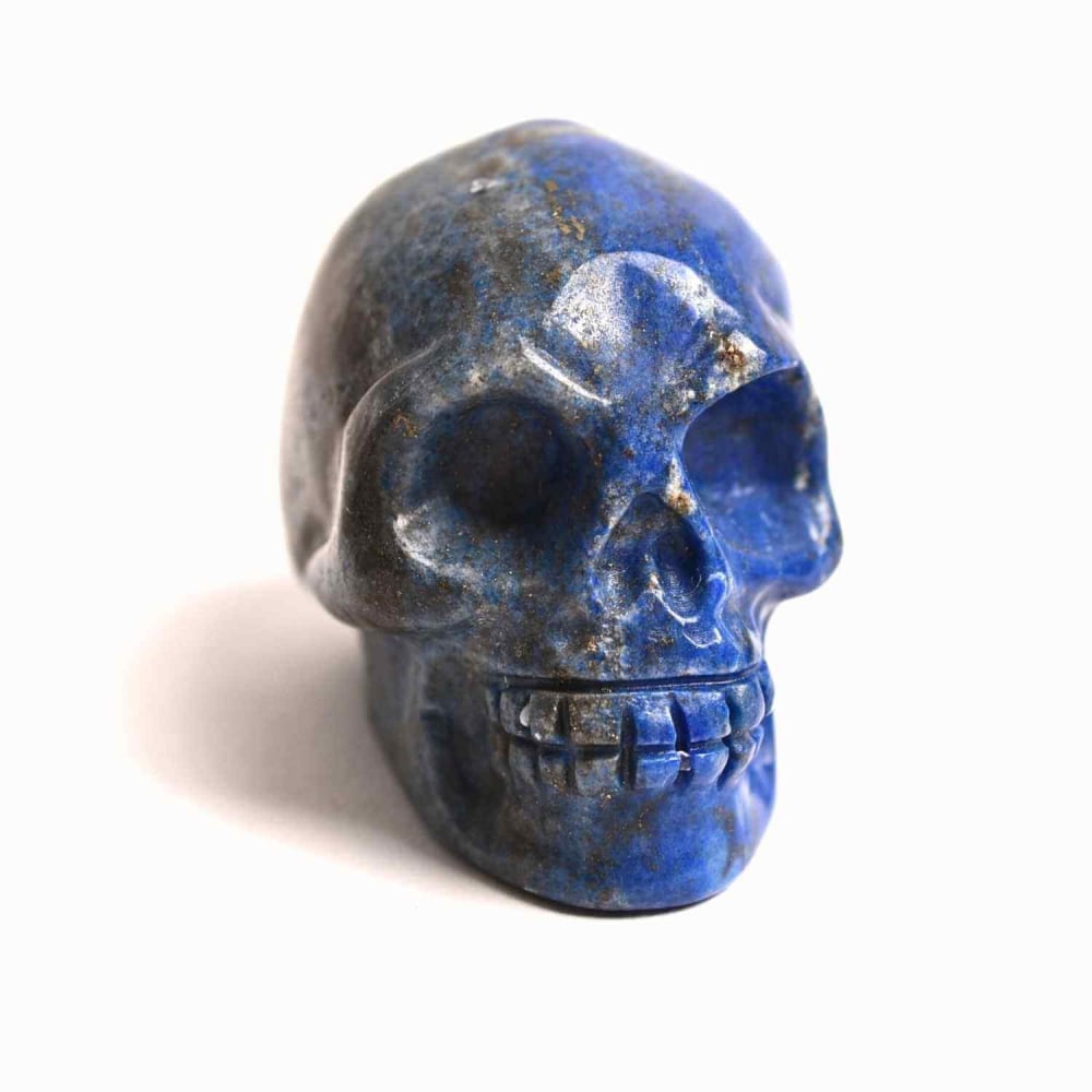 Craniu Sculptat Manual din Lapis Lazuli - Claritate si Protectie