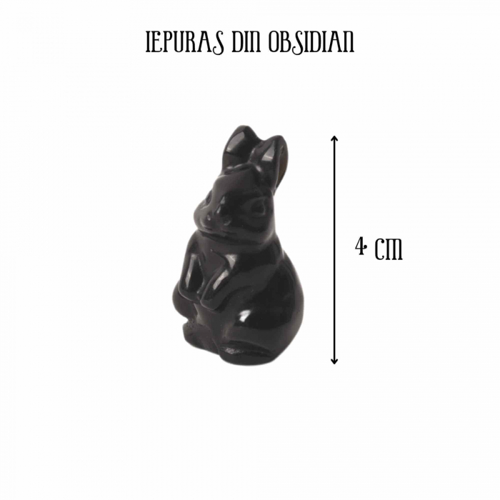 Figurina 4 cm cu forma de iepure sculptata manual din aventurina verde naturala - Cristale si pietre vindecatoare semipretioase cu animale [2]