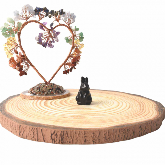 Figurina 4 cm cu forma de iepure sculptata manual din aventurina verde naturala - Cristale si pietre vindecatoare semipretioase cu animale [4]