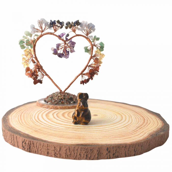 Figurina 4 cm cu forma de iepure sculptata manual din aventurina verde naturala - Cristale si pietre vindecatoare semipretioase cu animale [4]