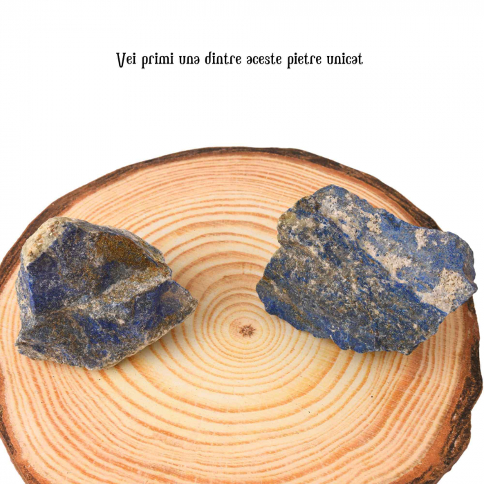 Cristal Natural Brut Lapis Lazuli - Piatra de Vindecare si Auto-Cunoastere, Dimensiuni 5-8 cm, Greutate 80-300 g [16]