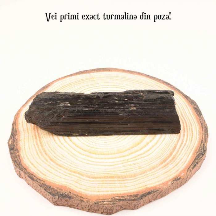 Cristal natural unicat de vindecare Turmalina neagra pietre brute 8-9 cm  - Pentru energie pozitiva, protectie [13]
