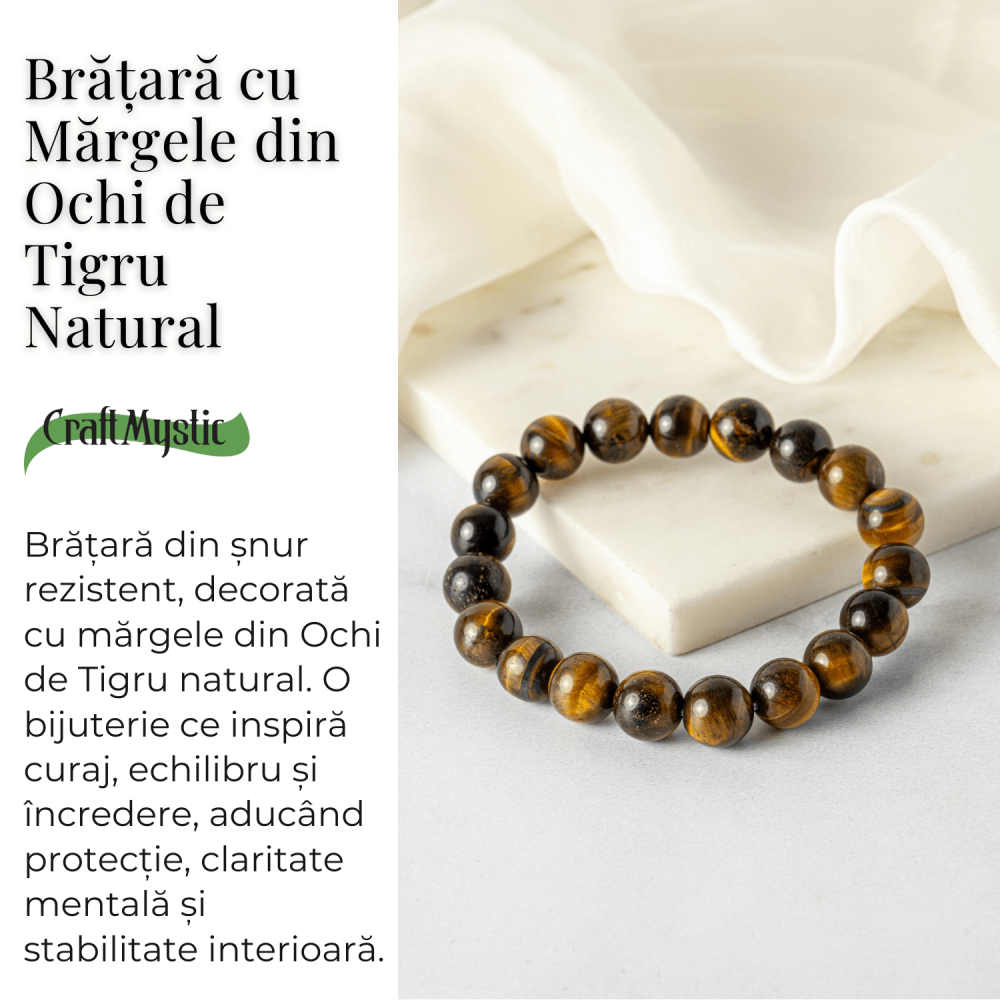 Putere si Protectie – Bratara din Ochi de Tigru Natural 10mm [3]