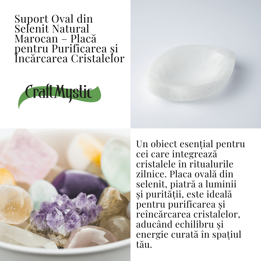 Bol din Selenit Natural – Purificare Energetica si Incarcare Cristalina [6]