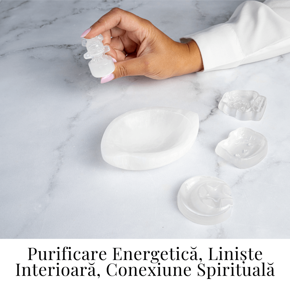 Bol din Selenit Natural – Purificare Energetica si Incarcare Cristalina [2]