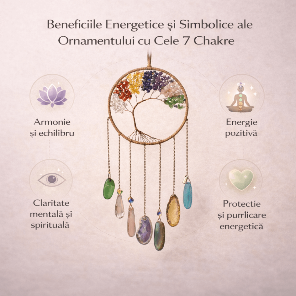 Dreamcatcher cu cele 7 chakre – un simbol al armoniei si al echilibrului interior [6]
