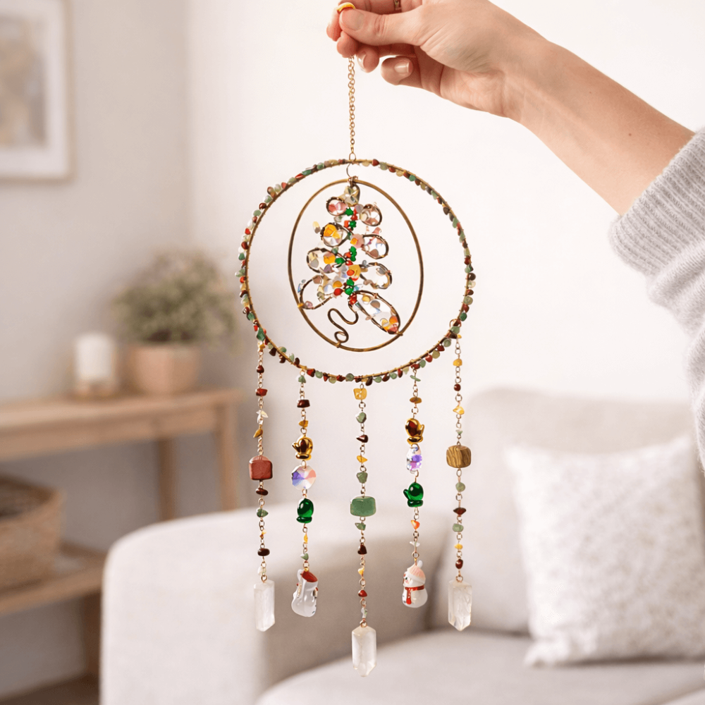 Dreamcatcher cu Pietre Naturale – Stabilitate, Echilibru si Claritate Interioara [2]