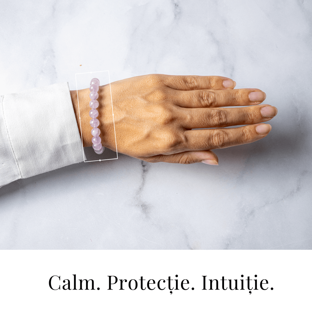 Calm si Armonie – Bratara din Ametist Lavanda Natural 8mm [2]