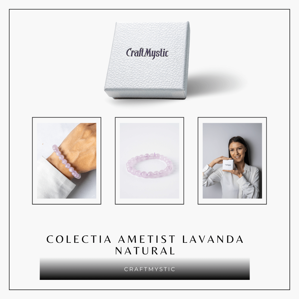 Calm si Armonie – Bratara din Ametist Lavanda Natural 8mm [8]