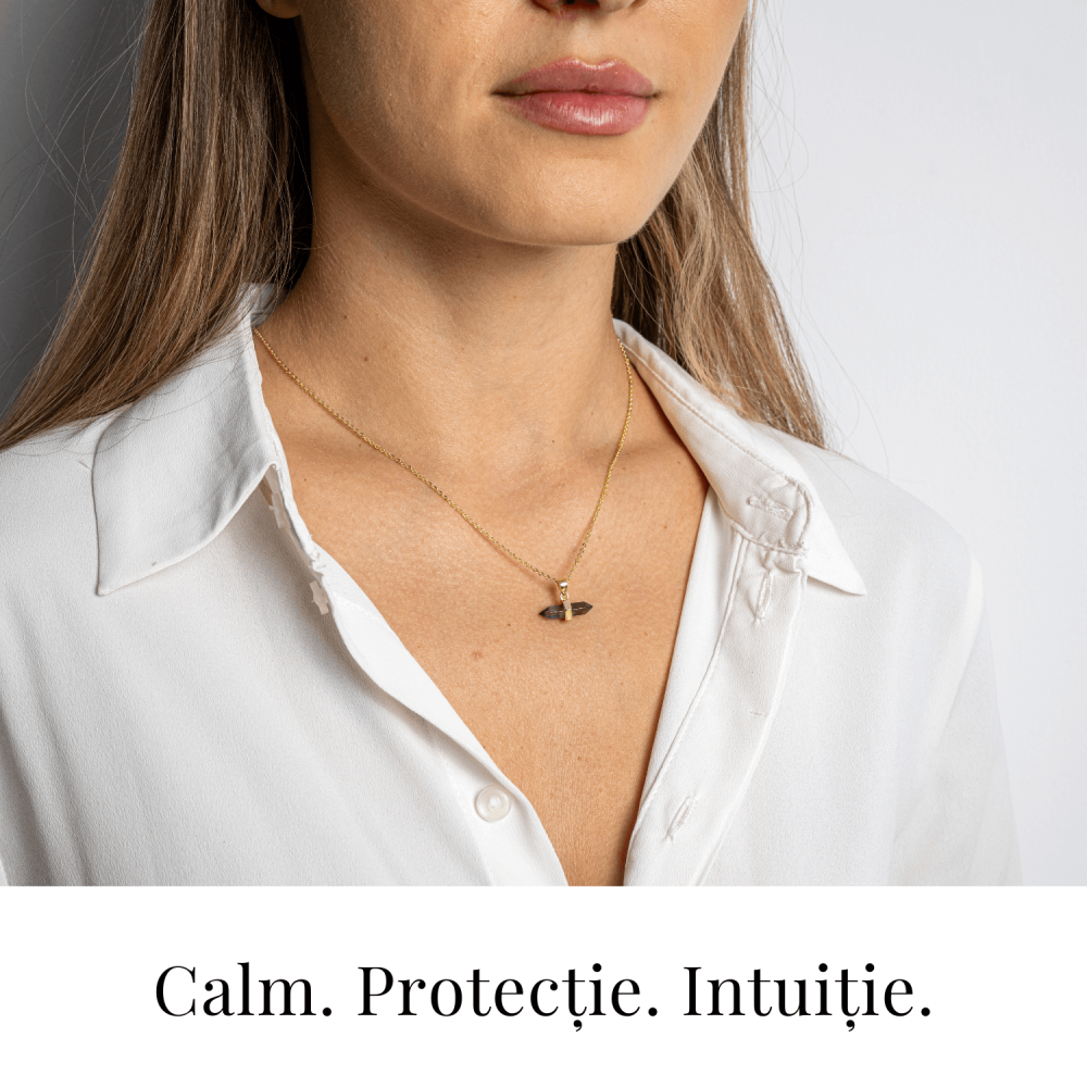 Echilibru si Linsite – Colier din Ametist Natural pe Lant de Cupru [2]