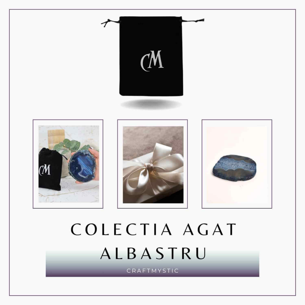 Felie de Agat Albastru 6-7 cm in Forma Neregulata [7]