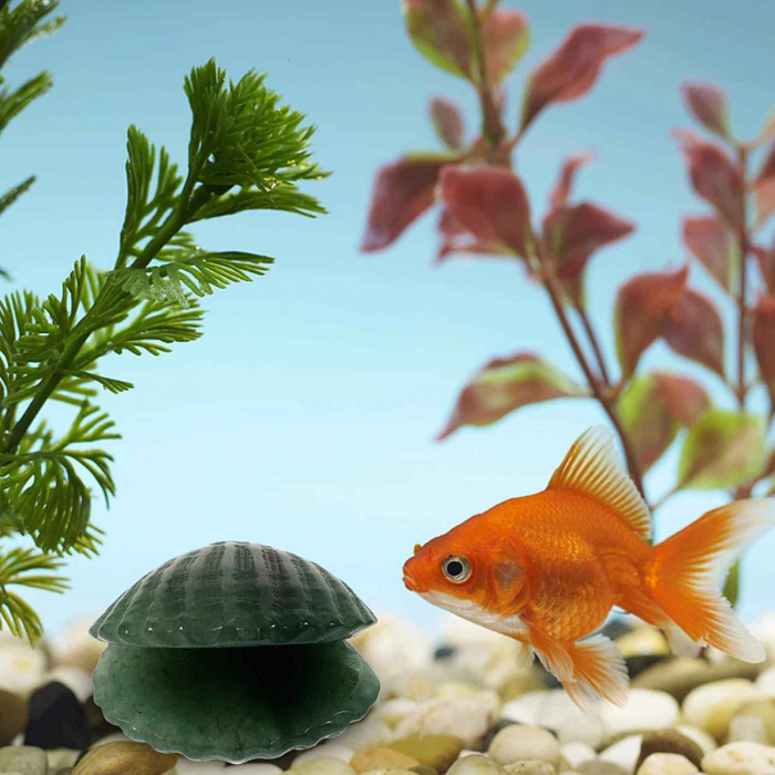 Figurina 4 cm din cristal natural in forma de scoica, ornamente pentru acvariu, marturie tip cadou de nunta, proiecte DIY [6]