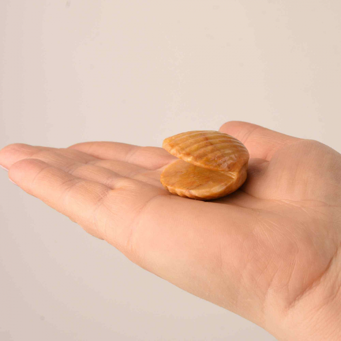 Figurina 4 cm din cristal natural in forma de scoica, ornamente pentru acvariu, marturie tip cadou de nunta, proiecte DIY [4]