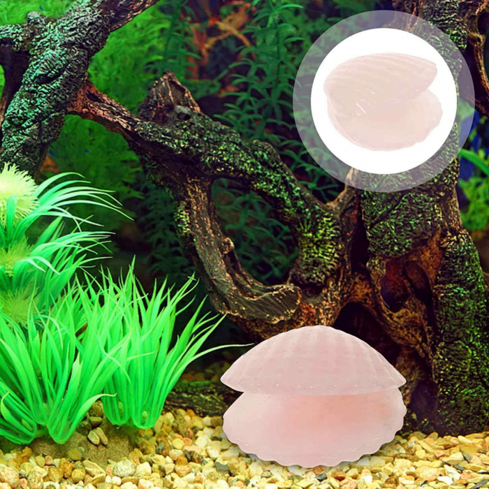 Figurina 4 cm din cristal natural in forma de scoica, ornamente pentru acvariu, marturie tip cadou de nunta, proiecte DIY [5]