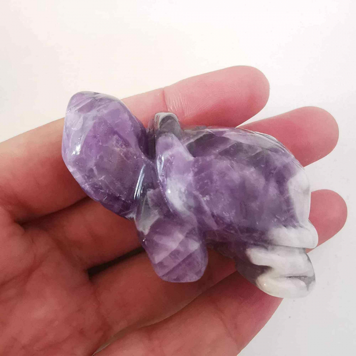 Figurina broasca testoasa 4 cm de cristal semipretios -  Sculptura din piatra vindecatoare reiki de buzunar pentru decor, colectie [5]