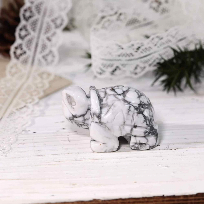 Figurina broasca testoasa 4 cm de cristal semipretios -  Sculptura din piatra vindecatoare reiki de buzunar pentru decor, colectie [4]