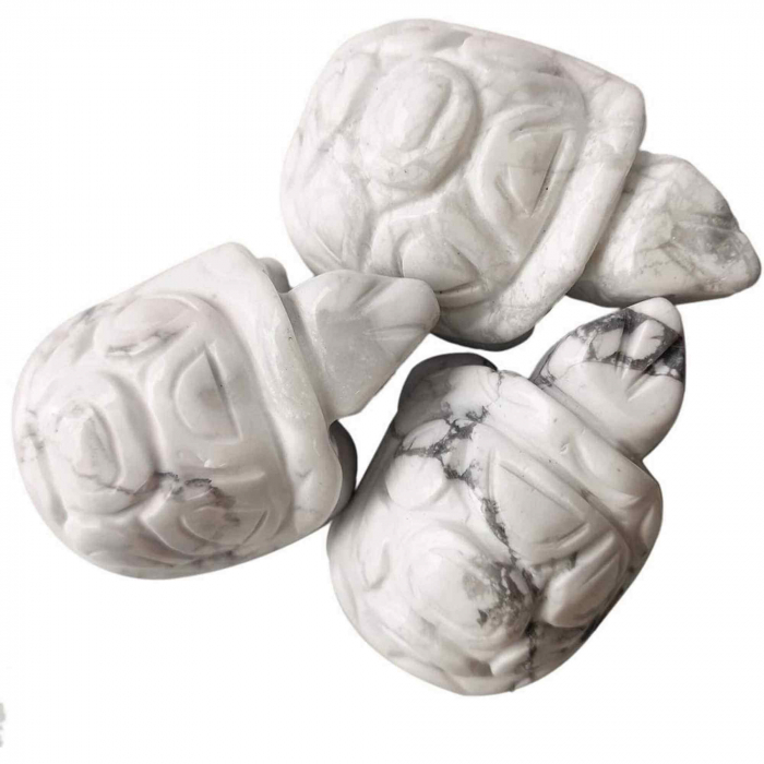 Figurina broasca testoasa 4 cm de cristal semipretios -  Sculptura din piatra vindecatoare reiki de buzunar pentru decor, colectie [5]