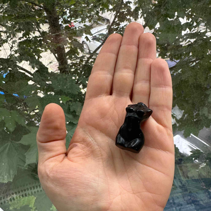 Forma bust femeie din cristal natural Ametist 4 cm sculptat manual [4]