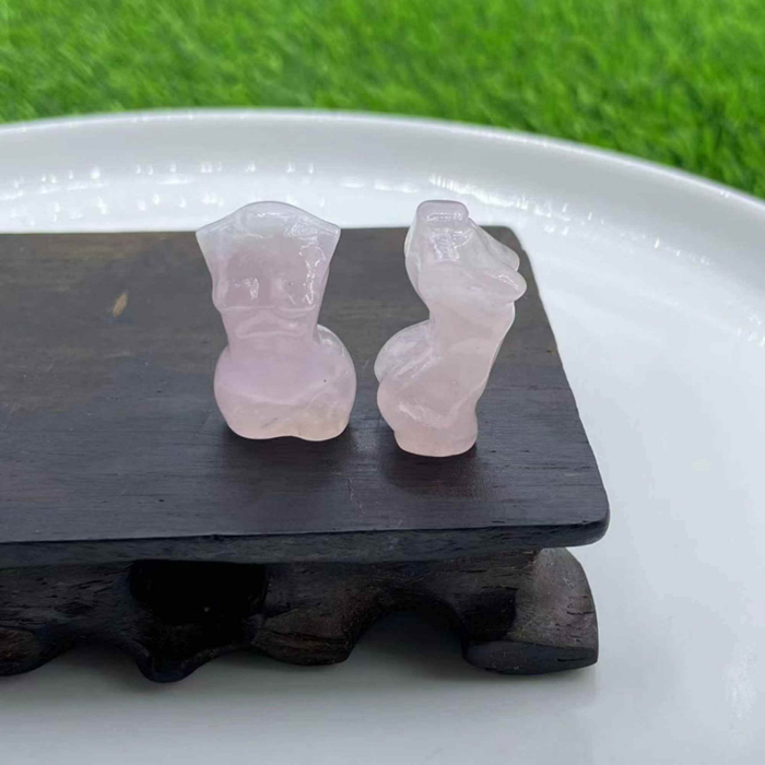 Forma bust femeie din cristal natural Ametist 4 cm sculptat manual [3]