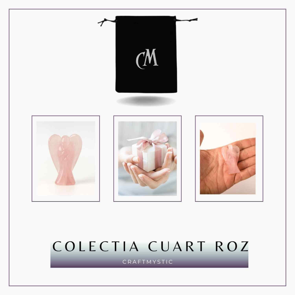 Ingeras din cuart roz 50-55 mm – Energie de iubire și protectie blanda [7]